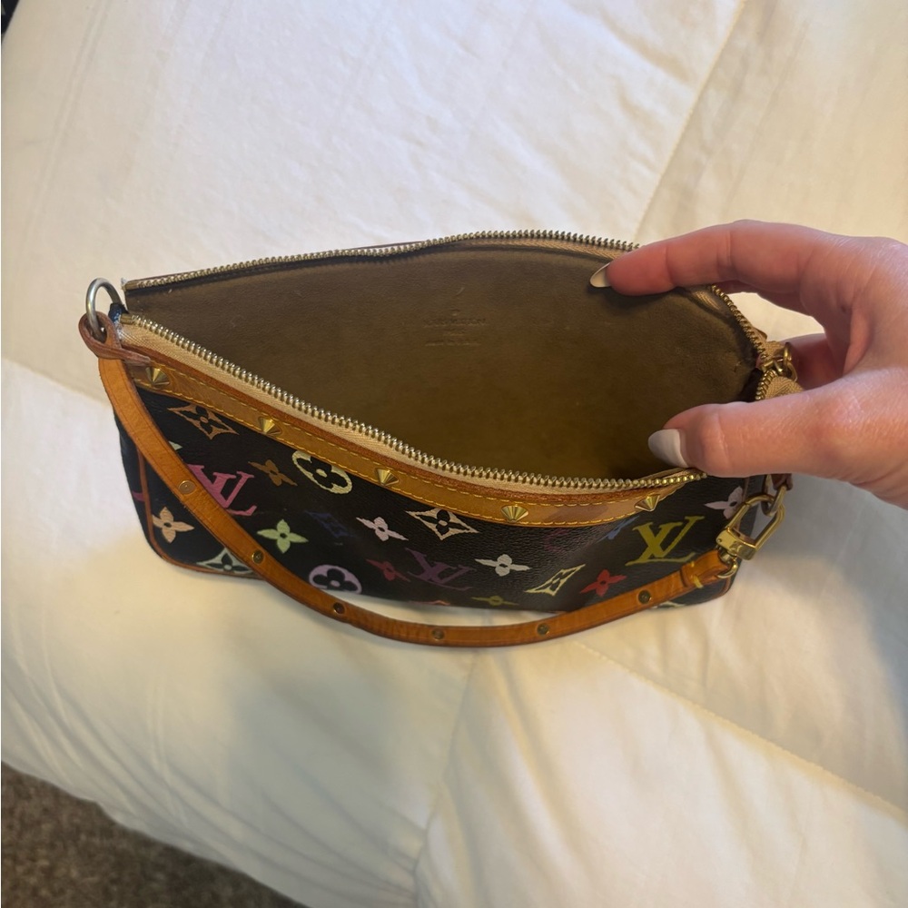 Louis Vuitton Black Multicolor Monogram Shoulder Bag - Picture 3 of 7